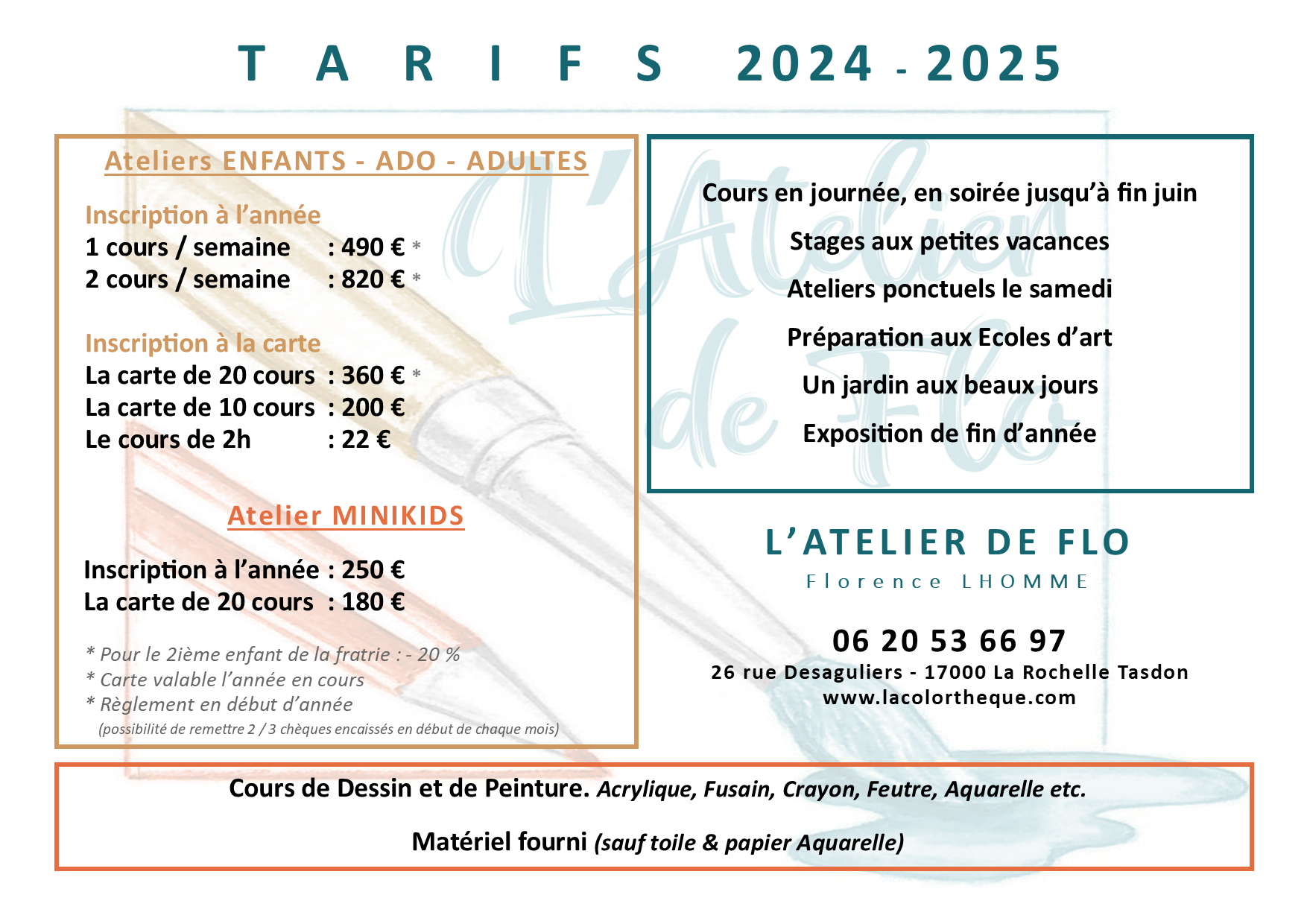 Tarif 2023 2024